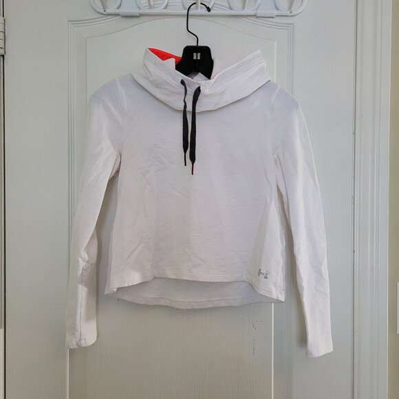 Women's XS Under Armour Funnel Neck CROP Hoodie - Picture 1 of 4